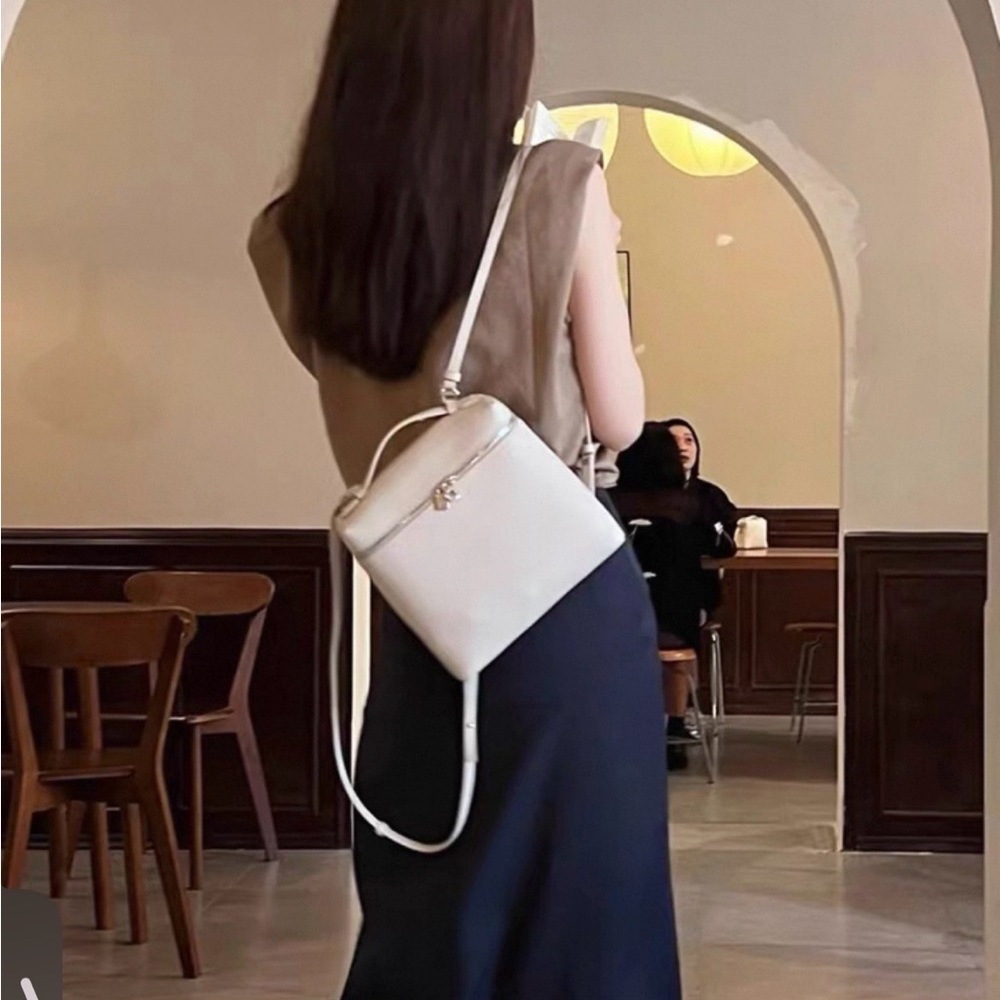 Leather backpack